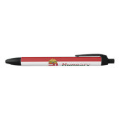 Hongaarse vlag zwarte inkt pen (Bovenkant)
