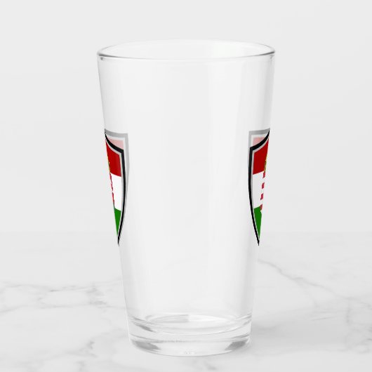 Hongaarse vlaggen glas (Rechts)