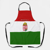 Hongaarse vlaggen schort (Voorkant)