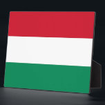 Hongaarse vlaggenPlaque Fotoplaat<br><div class="desc">Geweldige Plaque met vlag van Hongarije. Dit product is aanpasbaar.</div>