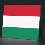 Hongaarse vlaggenPlaque Fotoplaat<br><div class="desc">Geweldige Plaque met vlag van Hongarije. Dit product is aanpasbaar.</div>