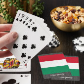 Hongaarse vlaggenspelkaarten speelkaarten (Insitu)