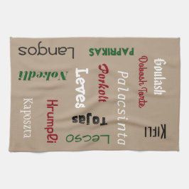 Hongaarse voedingsmiddelen theedoek