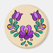 Hongaarse volksbloem magneet (Voorkant)