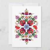 Hongaarse Volkse Bloemen Save the Date (Achterkant)