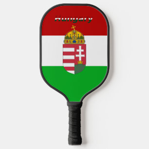 Hongaarse wapenschild pickleball paddle