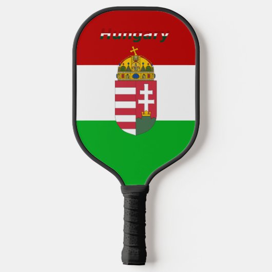 Hongaarse wapenschild pickleball paddle (Achterkant)