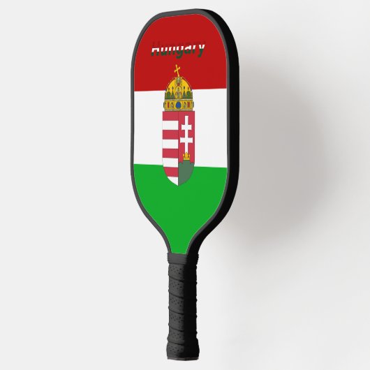 Hongaarse wapenschild pickleball paddle (Links)