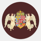 Hongaarse wapenstilstand ronde sticker (Voorkant)