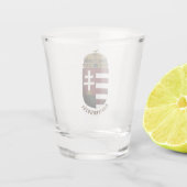 Hongaarse wapenstilstand shot glas (Achterkant)