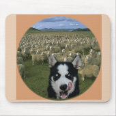 Hongaarse wolf met schapen muismat (Voorkant)