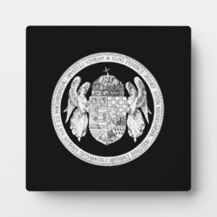 Hongaarse zegel met wapenschild Hongarije Gifts Fotoplaat