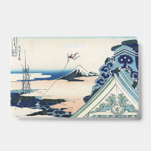Honganji Tempel Uitzicht op Mt. Fuji Japanse Houts Badge