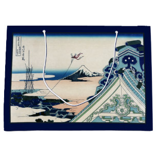 Honganji Tempel Uitzicht op Mt. Fuji Japanse Houts Groot Cadeauzakje