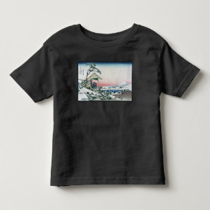 Honganji Tempel uitzicht op Mt. Fuji Japanse houts Kinder Shirts