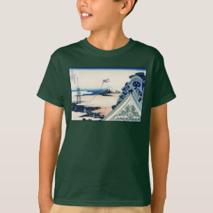 Honganji Tempel uitzicht op Mt. Fuji Japanse houts T-shirt