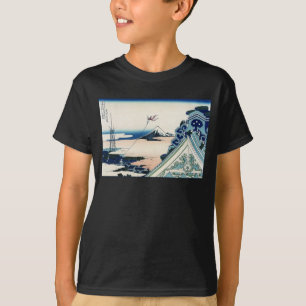 Honganji Tempel uitzicht op Mt. Fuji Japanse houts T-shirt