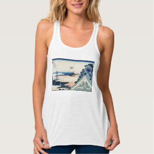 Honganji Tempel Uitzicht op Mt. Fuji Japanse houts Tanktop