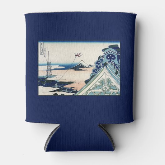 Honganji Tempel Vista van Mt. Fuji Japanse houtsne Blikjeskoeler (Voorkant)