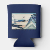 Honganji Tempel Vista van Mt. Fuji Japanse houtsne Blikjeskoeler (Achterkant)