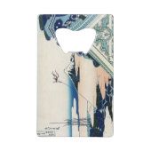 Honganji Tempel Vista van Mt. Fuji Japanse houtsne Creditkaart Flessenopener (Voorkant)