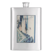 Honganji Tempel Vista van Mt. Fuji Japanse houtsne Flacon (Voorkant)