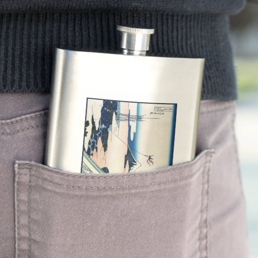 Honganji Tempel Vista van Mt. Fuji Japanse houtsne Flacon (Voorbeeld)