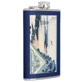 Honganji Tempel Vista van Mt. Fuji Japanse houtsne Heupfles (Rechts)