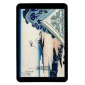 Honganji Tempel Vista van Mt. Fuji Japanse houtsne Magneet (Verticaal)