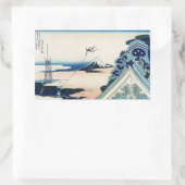 Honganji Tempel Vista van Mt. Fuji Japanse houtsne Rechthoekige Sticker (Tas)