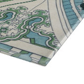 Honganji Tempel Vista van Mt. Fuji Japanse houtsne Snijplank (Hoek)