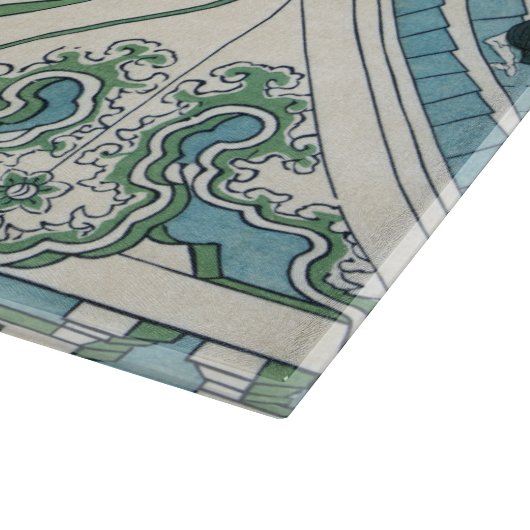 Honganji Tempel Vista van Mt. Fuji Japanse houtsne Snijplank (Hoek)