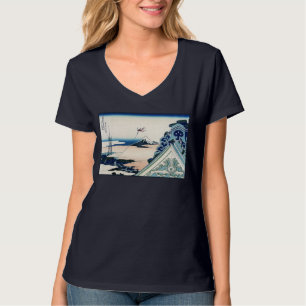 Honganji Tempel Vista van Mt. Fuji Japanse houtsne T-shirt