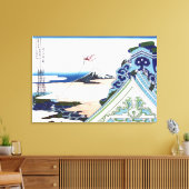 Honganji Temple in Asakusa in Edo Canvas Afdruk (Insitu (Woonkamer))