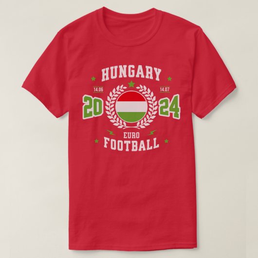 Hongarije 2024 supporter t-shirt (Design voorkant)