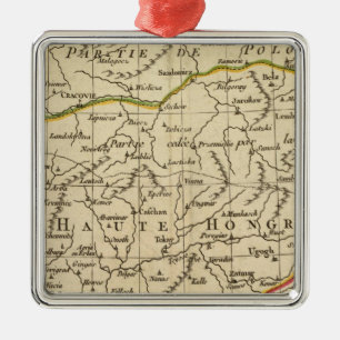 Hongarije 3 metalen ornament