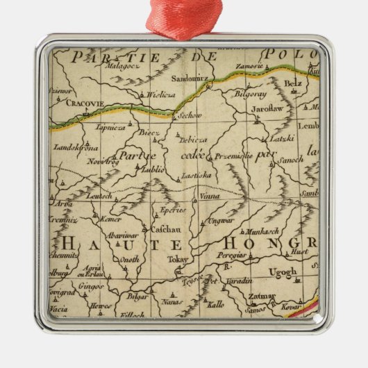 Hongarije 3 metalen ornament (Voorkant)