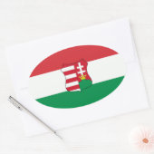 Hongarije Auto Ovaal Ovale Sticker (Envelop)