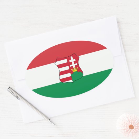 Hongarije Auto Ovaal Ovale Sticker (Envelop)