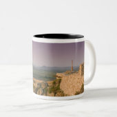 HONGARIJE, Balatonmeer, SZIGLIGET: Tweekleurige Koffiemok (Voorkant rechts)