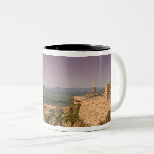 HONGARIJE, Balatonmeer, SZIGLIGET: Tweekleurige Koffiemok (Voorkant rechts)