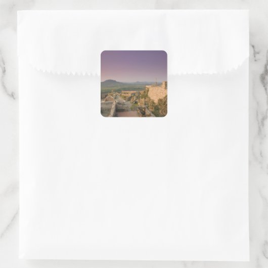 HONGARIJE, Balatonmeer, SZIGLIGET: Vierkante Sticker (Tas)