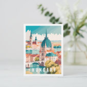 Hongarije Beroemde Reisplaats Briefkaart (Staand voorkant)