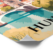 Hongarije Beroemde Reisplaats Briefkaart Poster (Hoek)