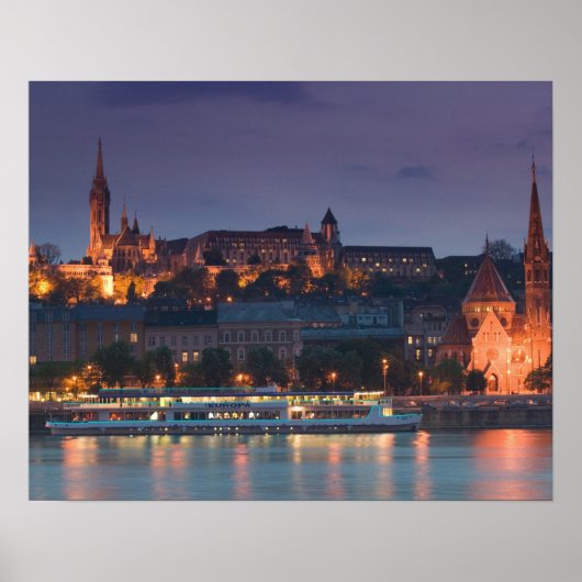 HONGARIJE, Boedapest: Castle Hill, Calvinistische  Poster (Voorkant)