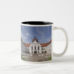 Hongarije, Boedapest, Godollo: Koninklijk landhuis Tweekleurige Koffiemok