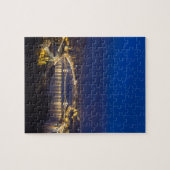 Hongarije Boedapest in nachtpanorama Legpuzzel (Horizontaal)