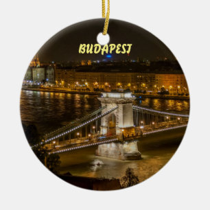 Hongarije: Boedapest mooie kerstversiering Keramisch Ornament