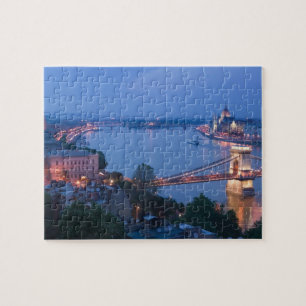 HONGARIJE, Boedapest: Szechenyi (chain) Bridge, 2 Legpuzzel