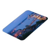 HONGARIJE, Boedapest: Szechenyi (chain) Bridge, 2 Magneet (Linkerzijde)